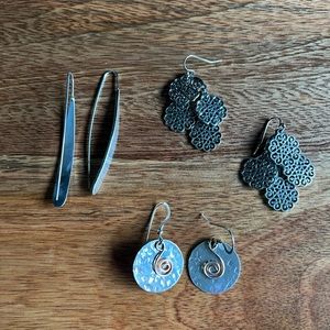 Show off your Summer- Silver Earrings